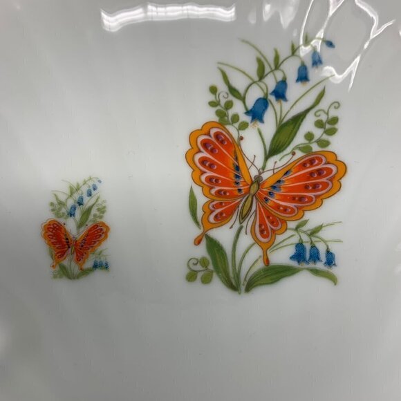 Seashell Shaped Jewelry Dish Butterflies Boho Trinket Coastal Grandma - Picture 3 of 8